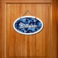 Bathroom Wooden Oval Shape Hanging Sign Board