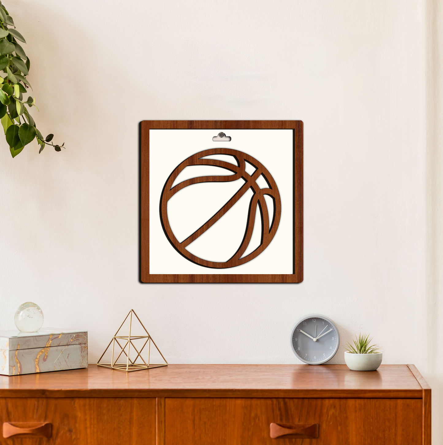 Basketball Framed Wooden Wall Art