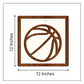 Basketball Framed Wooden Wall Art