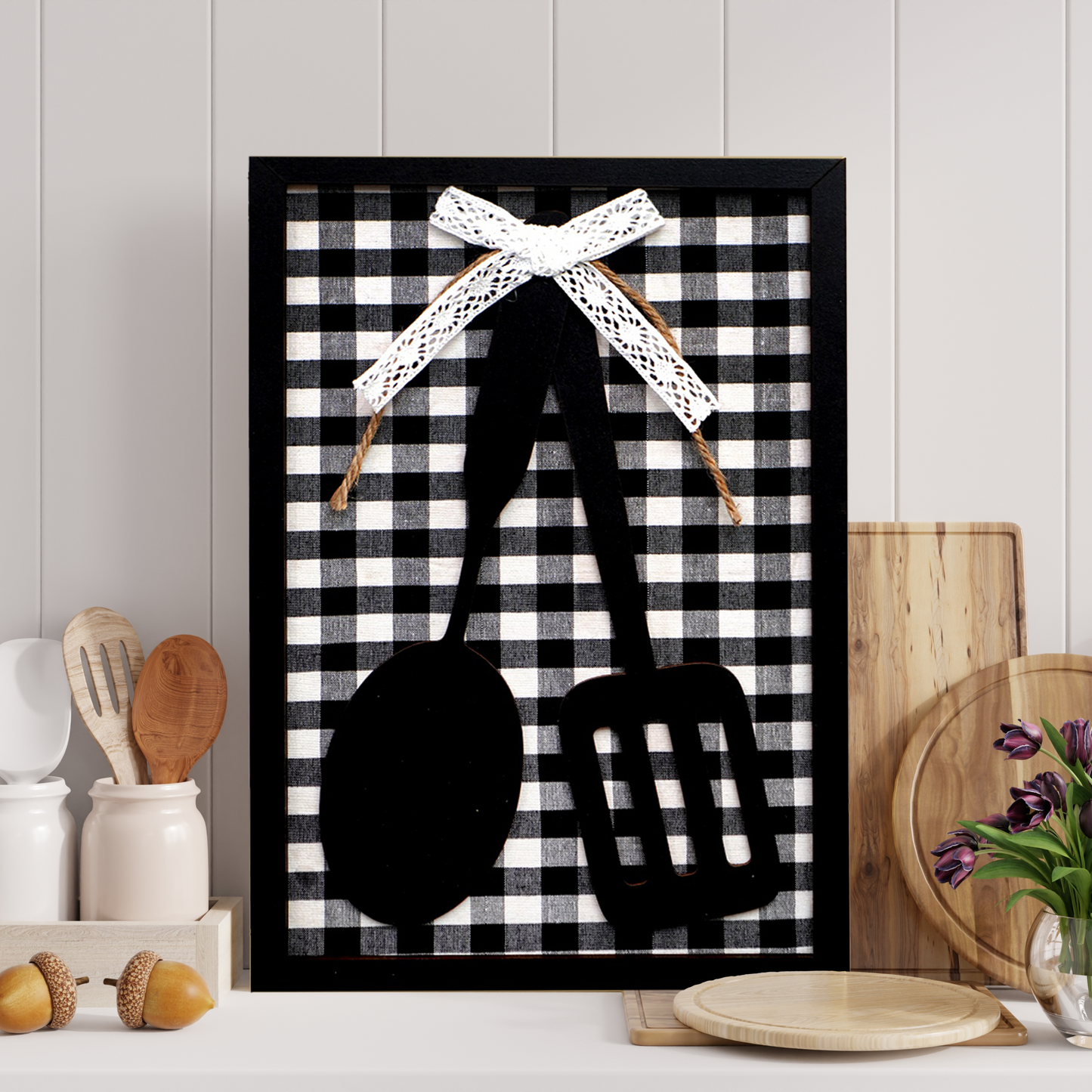 3D Country House Kitchen Wall Frame Home Decor
