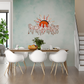 7 Horses With Rising Sun Vaastu Wall Art in Ivory and Orange