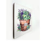 Fresh Picked Herb Rustic Brown Planter Wall Art