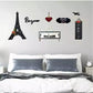 3D Wooden Paris Gallery Wall Art Set of 7