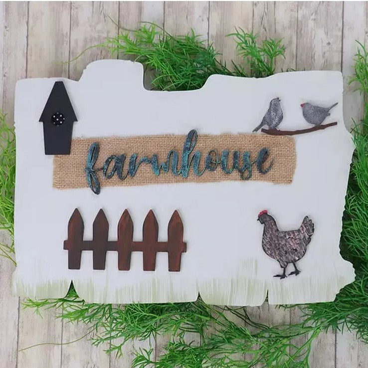 3D Rustic Wooden Farmhouse Wall Art For Personalization