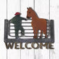 Man With A Horse Welcome Wall Art