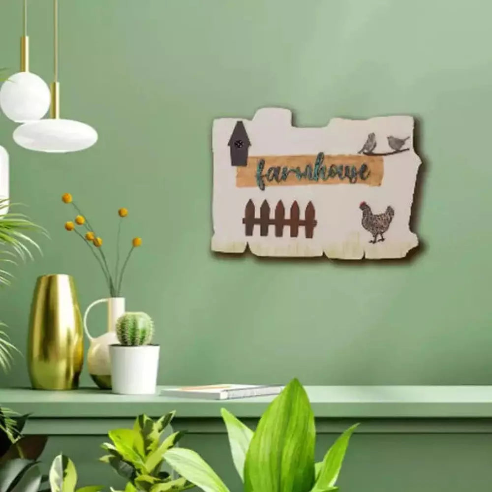 3D Rustic Wooden Farmhouse Wall Art