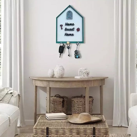 Sweet Home Key Holder Wall Art For Personalization