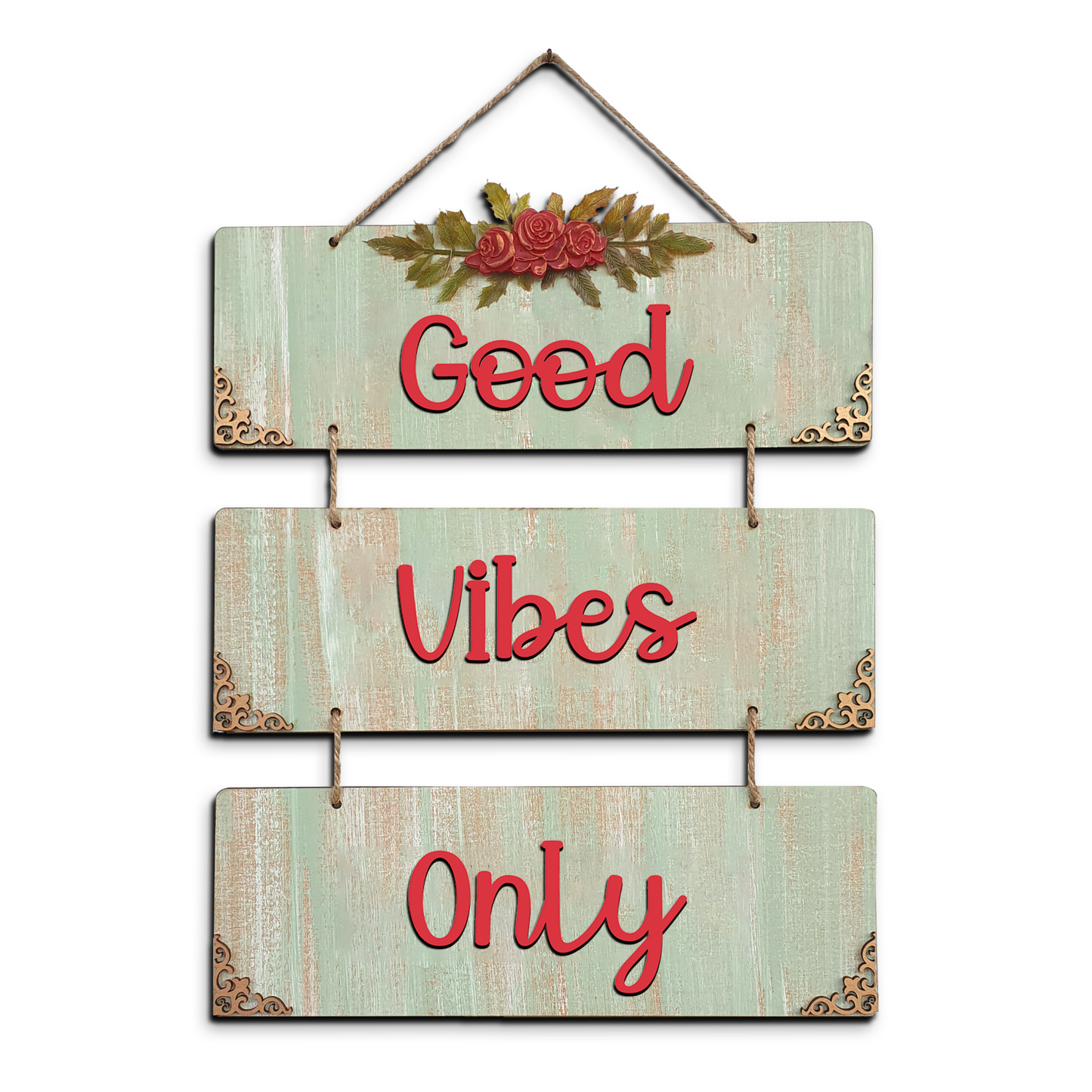 Good Vibes Only 3 Layer Decorative Wall Art