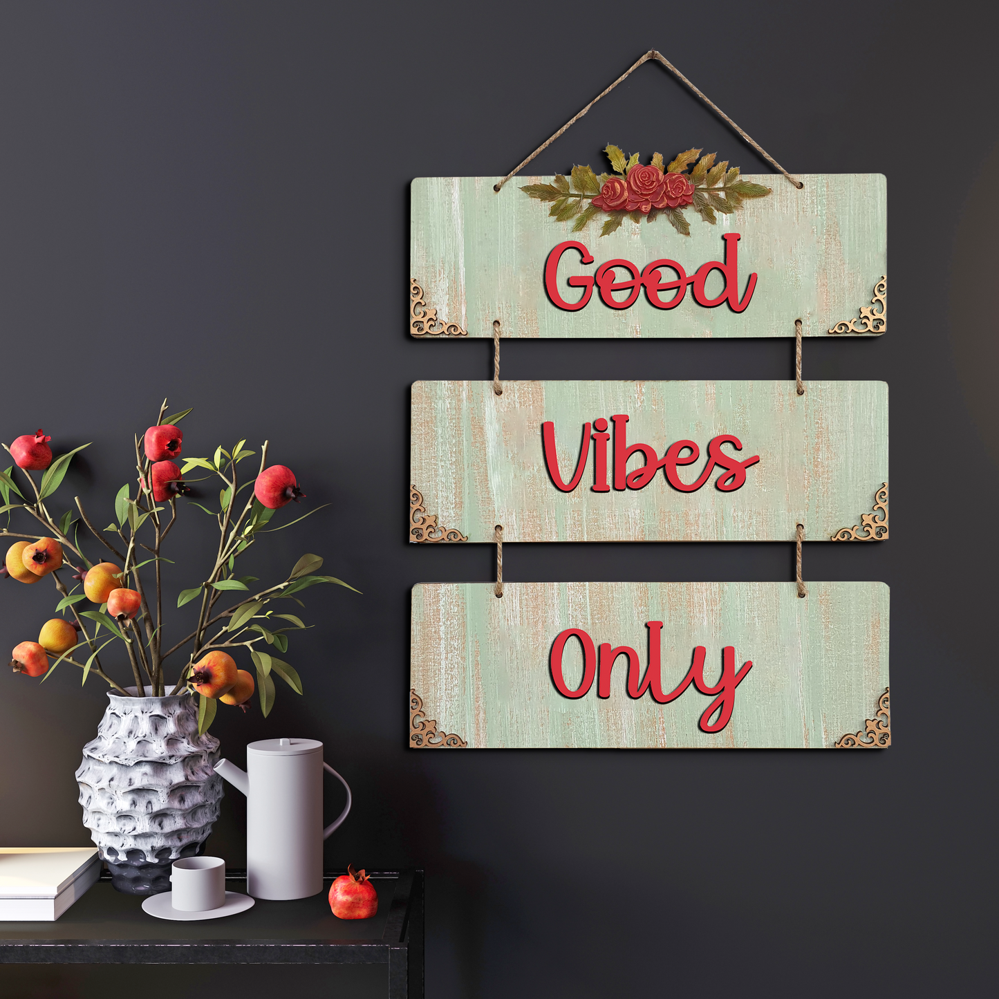 Good Vibes Only 3 Layer Decorative Wall Art