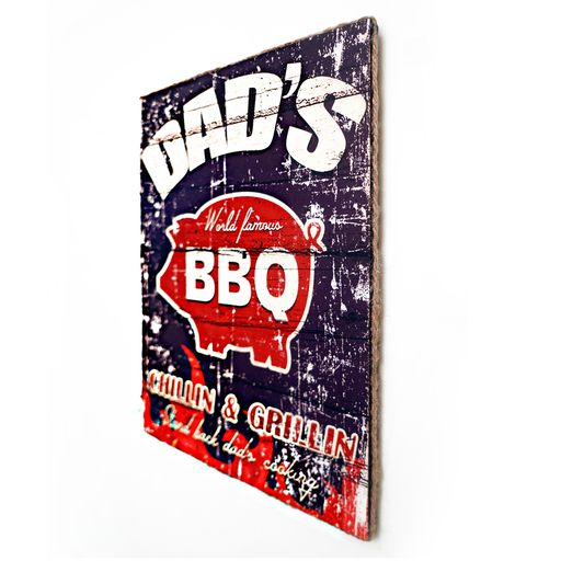 DAD'S BBQ Rustic Wall Art