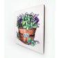 Fresh Picked Herb Rustic Brown Planter Wall Art