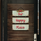 Our Happy Place 3 Layer Decorative Wall Art