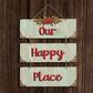 Our Happy Place 3 Layer Decorative Wall Art