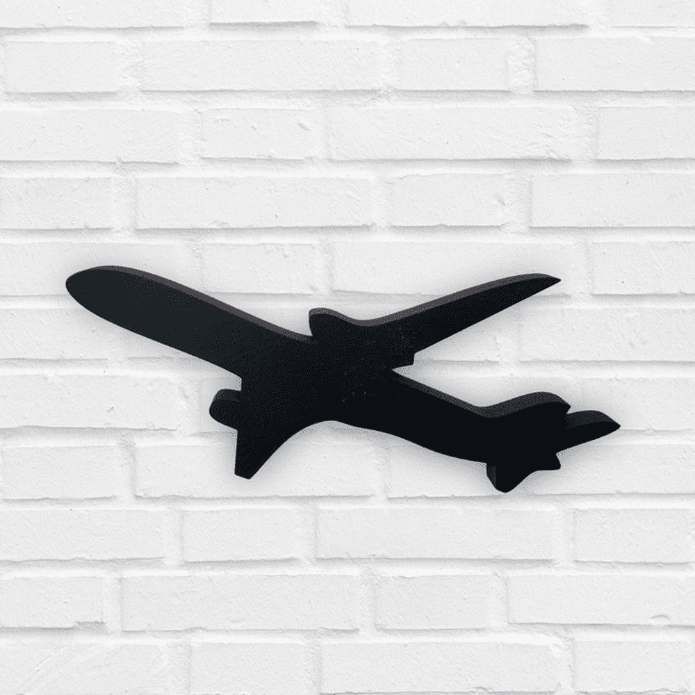 3D Laser Cut Airplane Wall Art