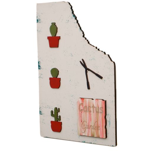 3D Rustic Cactus Garden Wall Decor