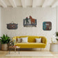 Rustic FarmHouse Theme Wooden Wall Art Set of 3